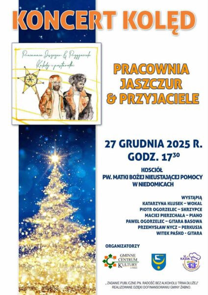 Zapraszamy na koncert kolęd – 27.12.2025